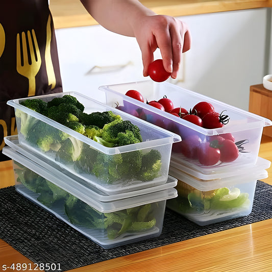 Fridge Storage Containers with Drain Plate