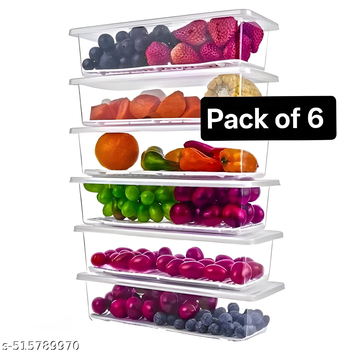 Fridge Storage Containers with Drain Plate